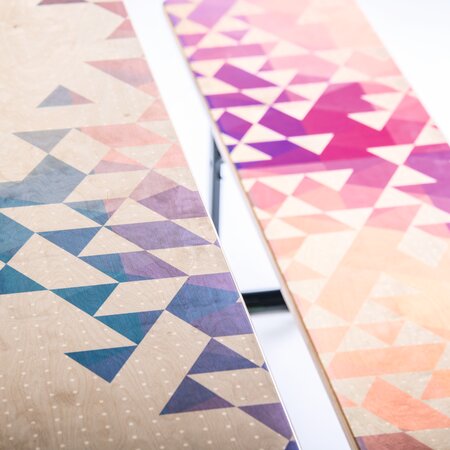 The beer garden table set was printed by digital printing.