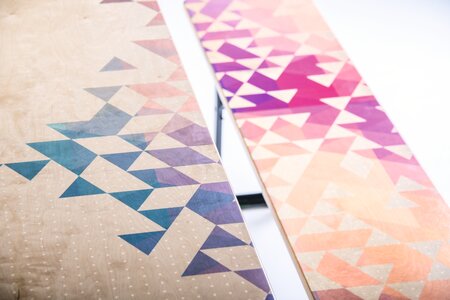 The beer garden table set was printed by digital printing.