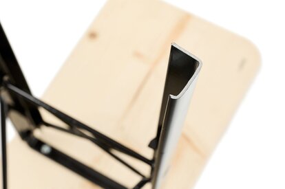 C-shaped steel profile of the beer garden table sets